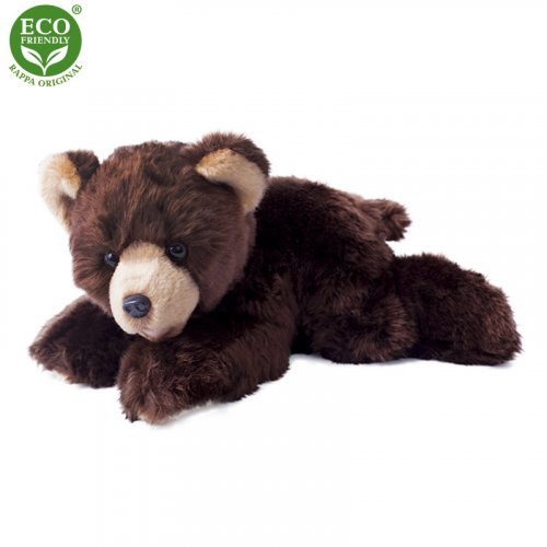 Plyšový medveď ležiaci 32 cm - ECO- FRIENDLY