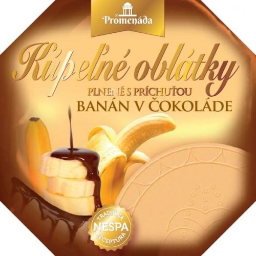 Oblátky Tatry banán v čokoláde