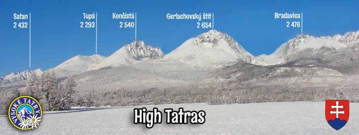 High Tatras panoráma zima 2