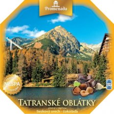 Oblátky Tatry lieskový orech s čokoládou